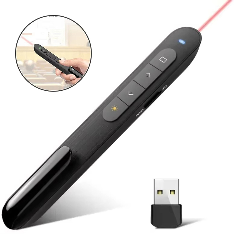 Laser Pointer Presenter - Bolígrafo Powerpoint, Clicker de presentación inalámbrico,
