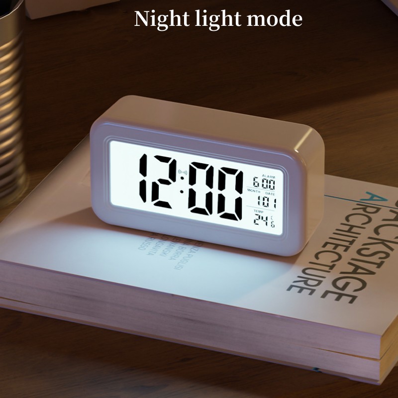 Modern Electronics Gadgets - Reloj Despertador Digital con Batería, Temperatura,