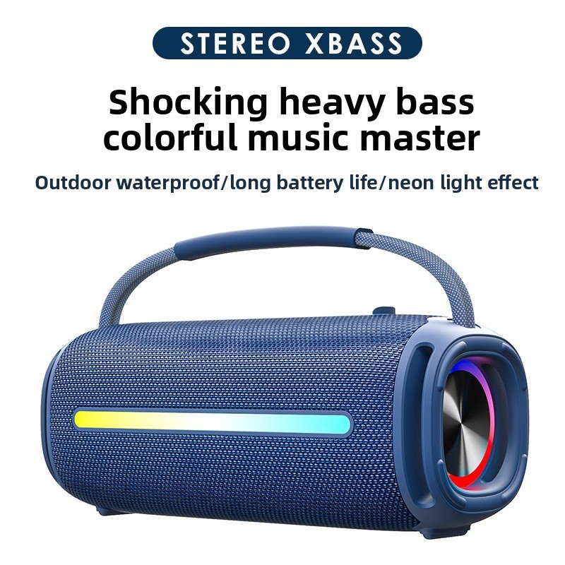 Bluetooth Speaker Waterproof - Altavoz inteligente portátil para exteriores, altavoces