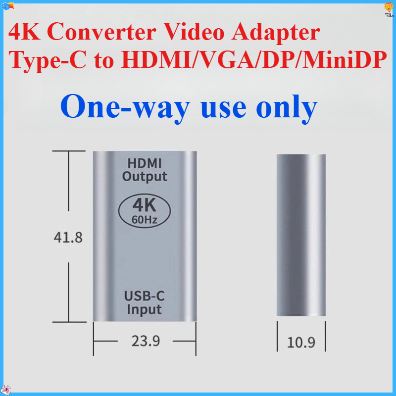 Electronics And Gadgets Ce - Adaptador de vídeo convertidor 4K tipo