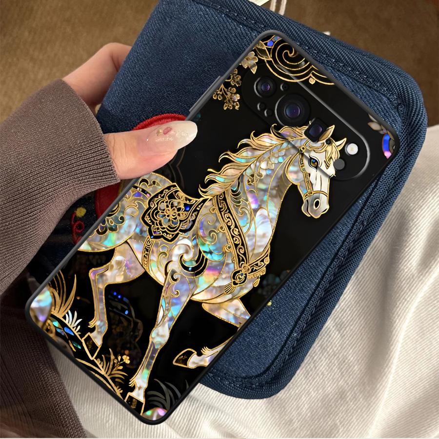 Google Pixel 9 - Funda Protectora para Teléfono Lucky Horse