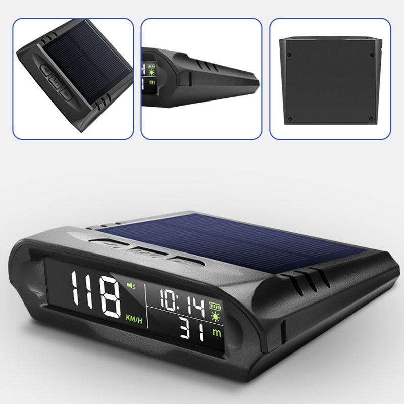 Electronics Gadgets Wholesale - Velocímetro GPS automático con carga Solar,