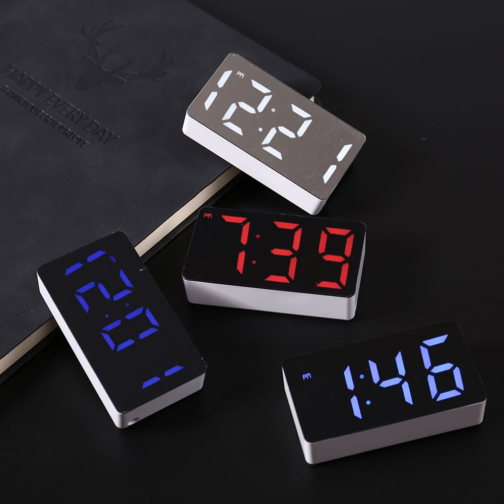 Electronics Gadgets Wholesale - Reloj electrónico LED con espejo, despertador,