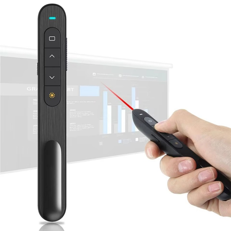 Laser Pointer Presenter - Bolígrafo giratorio de página de presentador