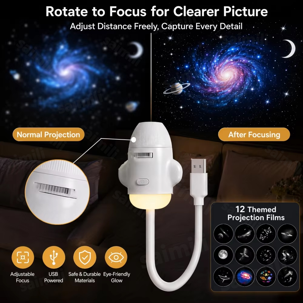 Proyector de Luz Nocturna USB  - Mini Projector Portable reseña y precio