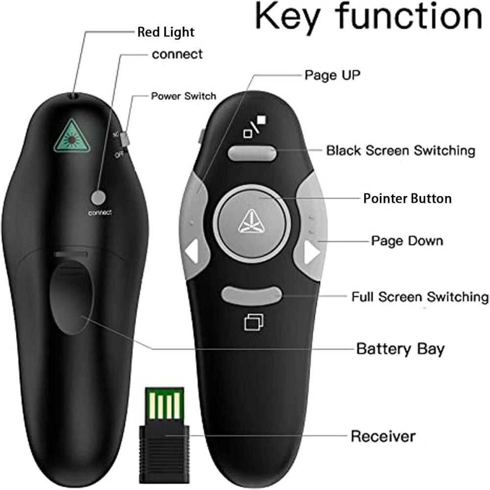 Control USB Powerpoint present - Laser Pointer Presenter reseña y precio