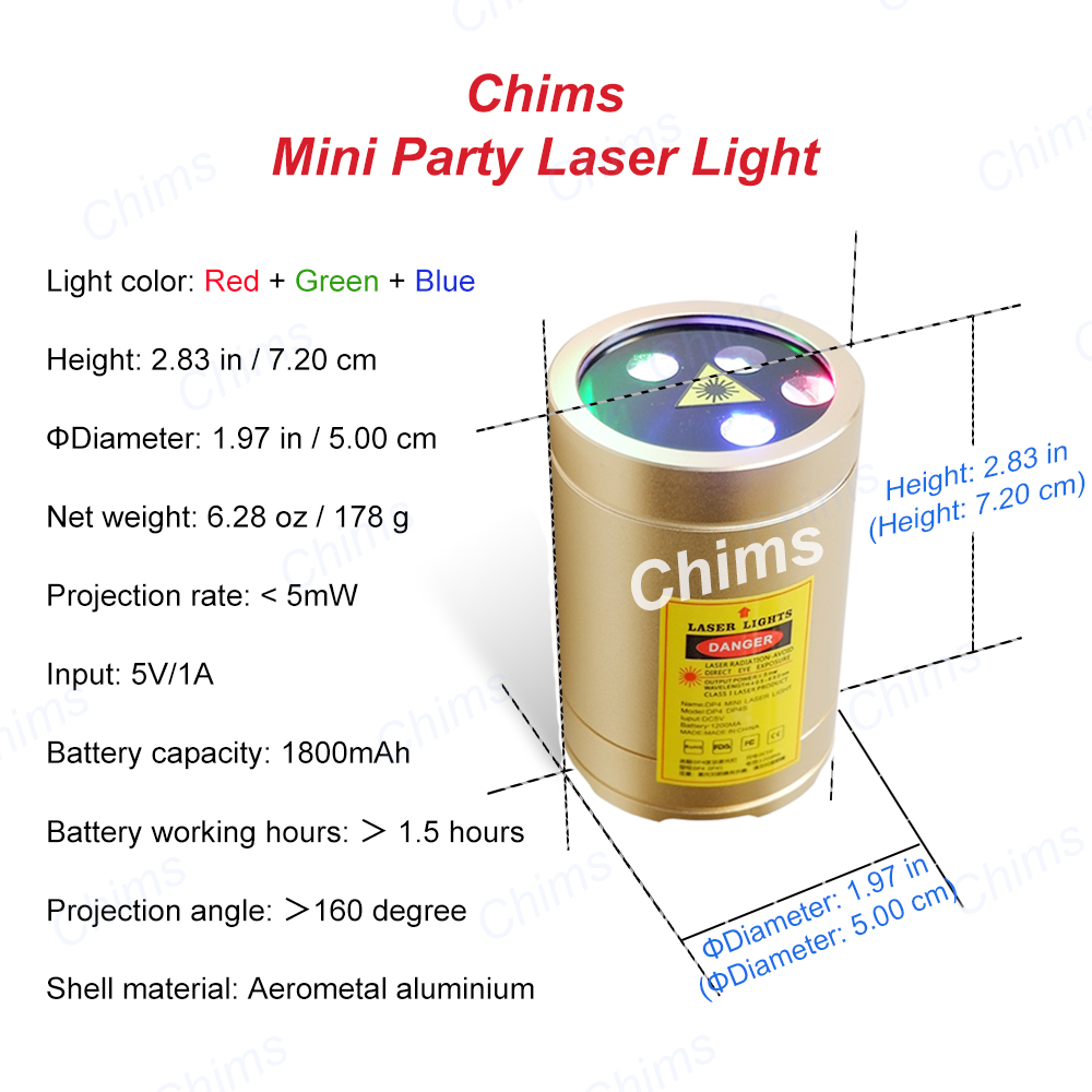 Chims Mini luces láser portáti - Mini Projector Portable reseña y precio