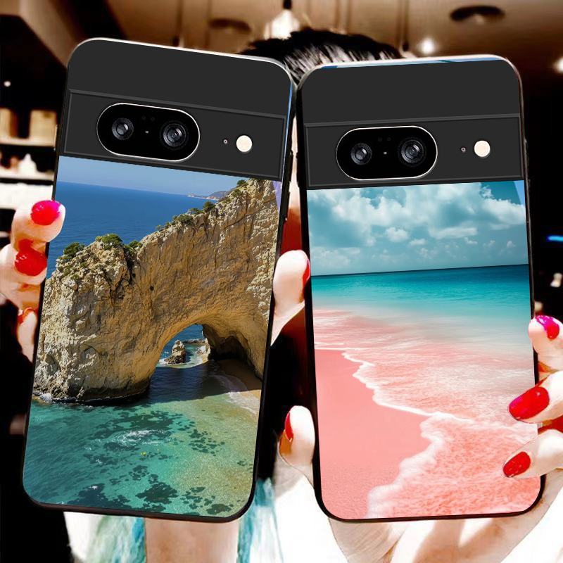 Funda de vidrio negra con dise - Google Pixel 9 reseña y precio