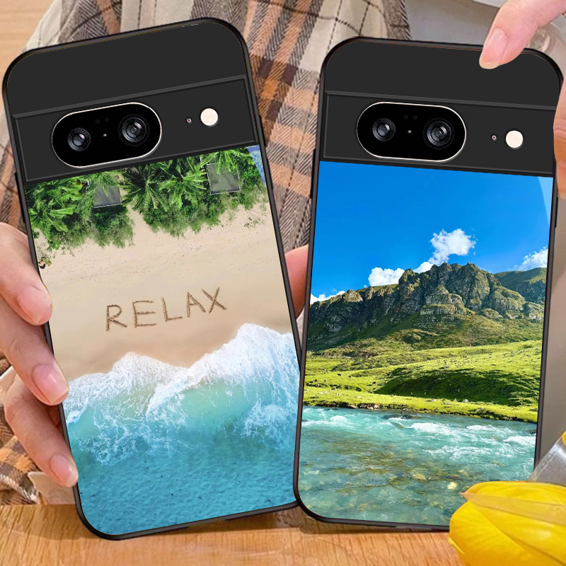 Funda de vidrio negra con dise - Google Pixel 9 reseña y precio