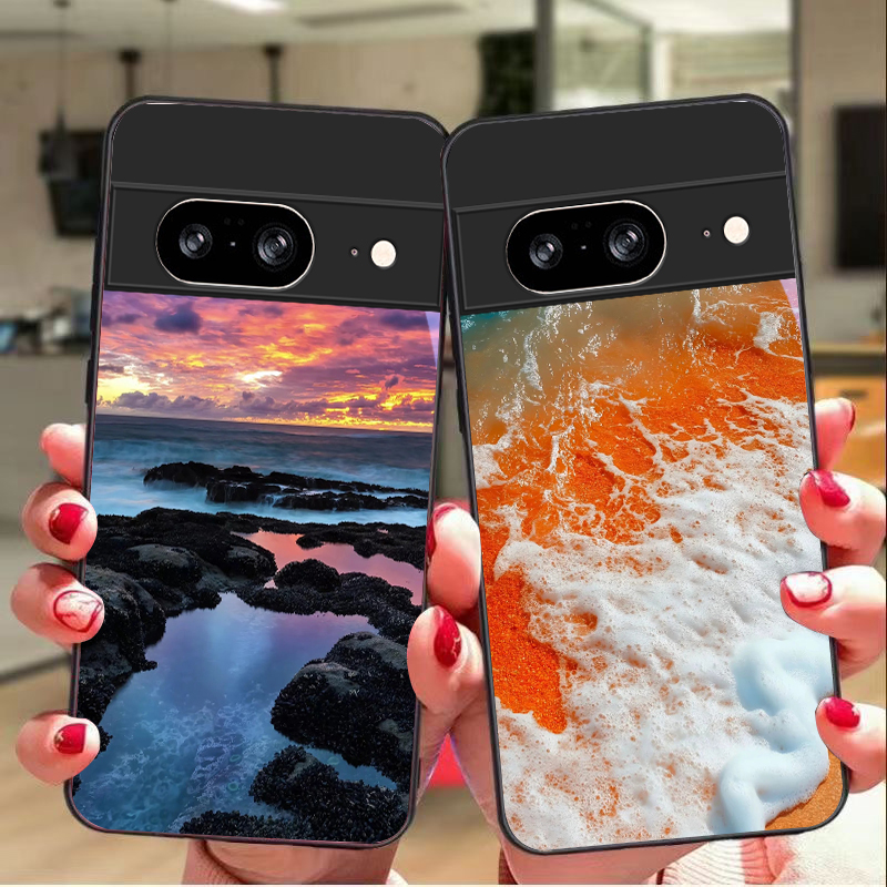 Funda de vidrio negra con dise - Google Pixel 9 reseña y precio