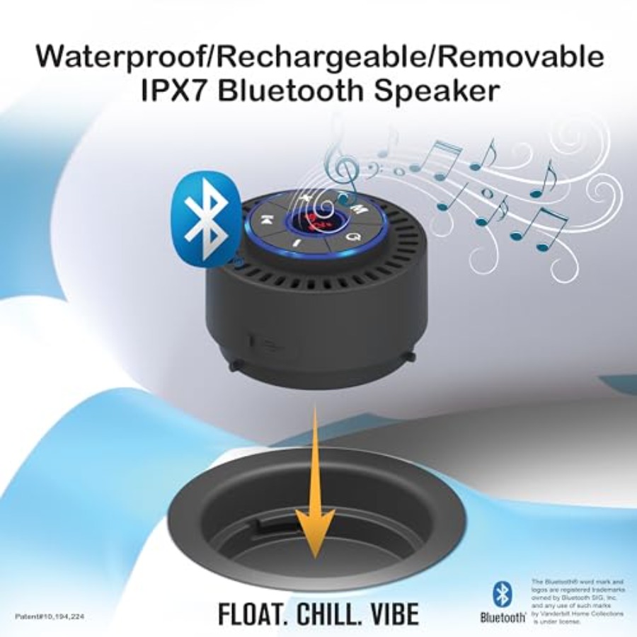 Tumbona inflable para piscina  - Bluetooth Speaker Waterproof reseña y precio