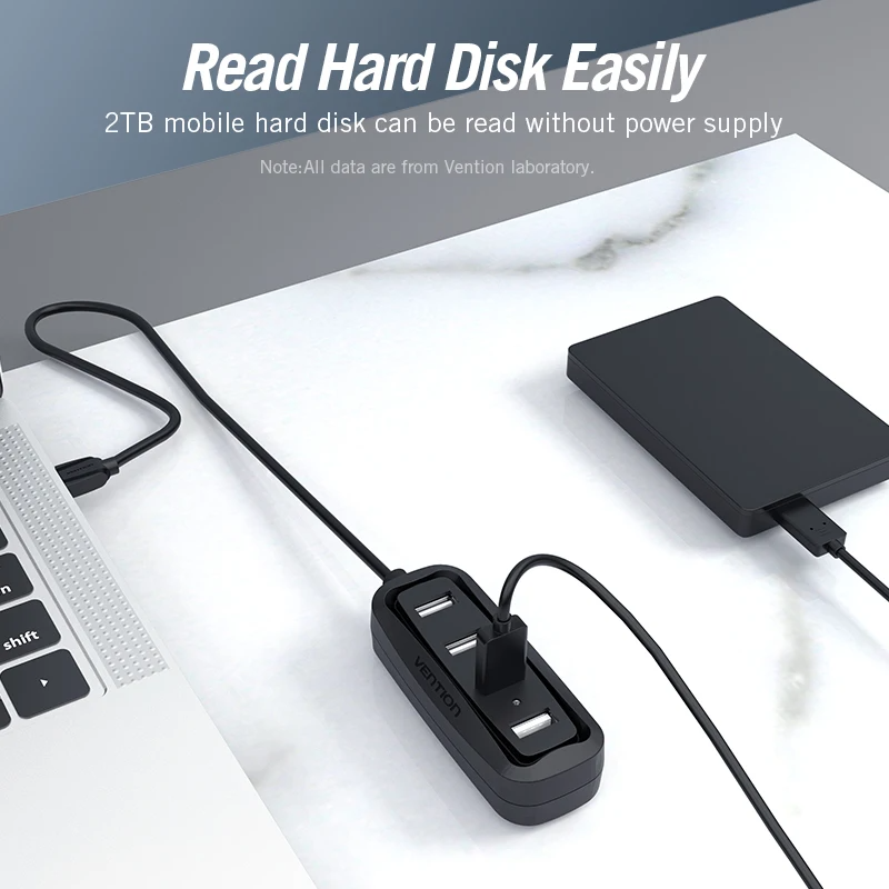 Vention USB 2,0 HUB de 4 puert - Electronics Gadgets Wholesale reseña y precio