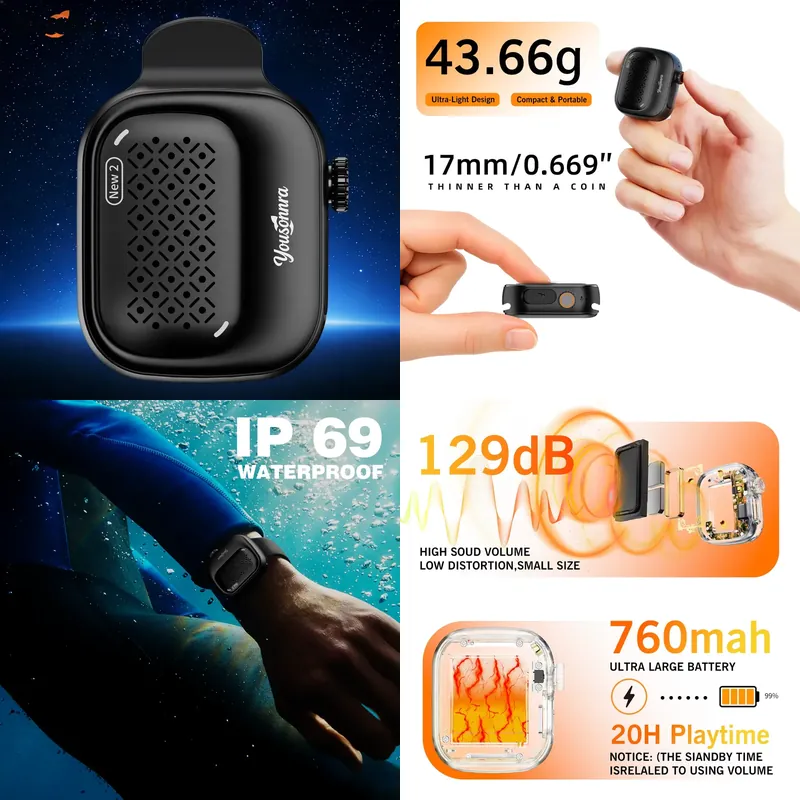 Altavoz Bluetooth Yousonnra, A - Bluetooth Speaker Waterproof reseña y precio