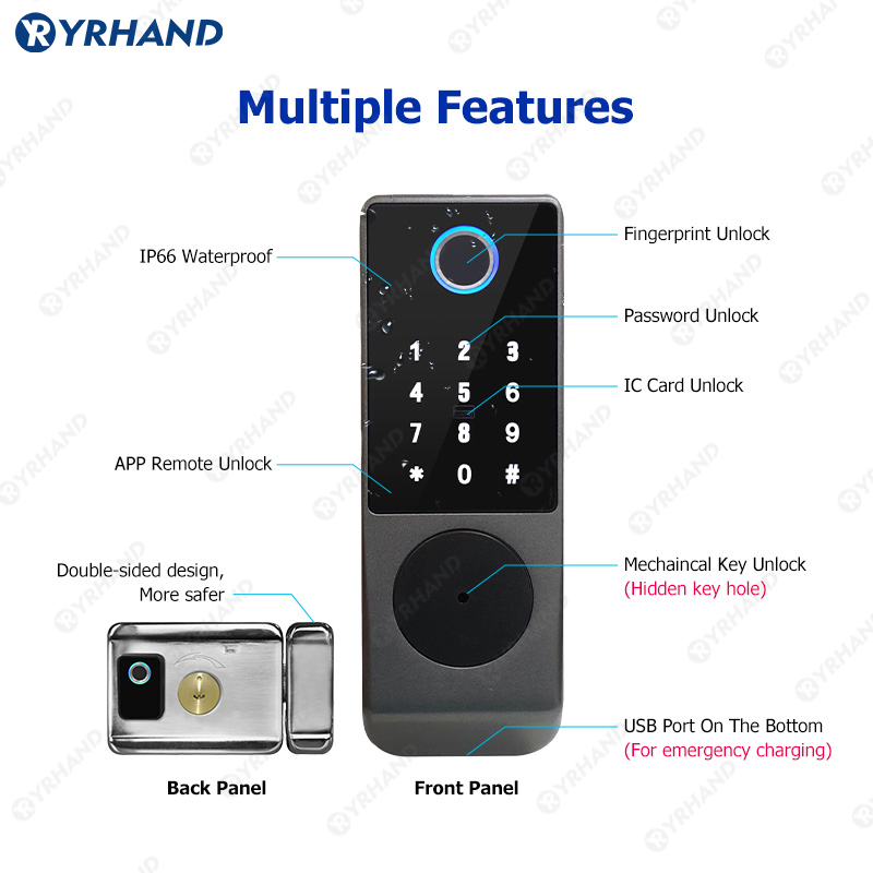 Tuya-cerradura inteligente con - Unique Electronics Gadgets reseña y precio