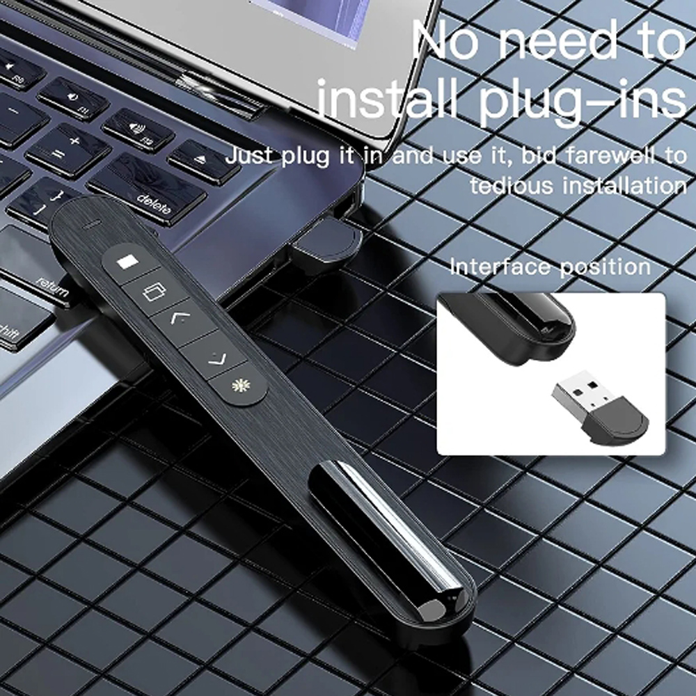Bolígrafo giratorio de página  - Laser Pointer Presenter reseña y precio